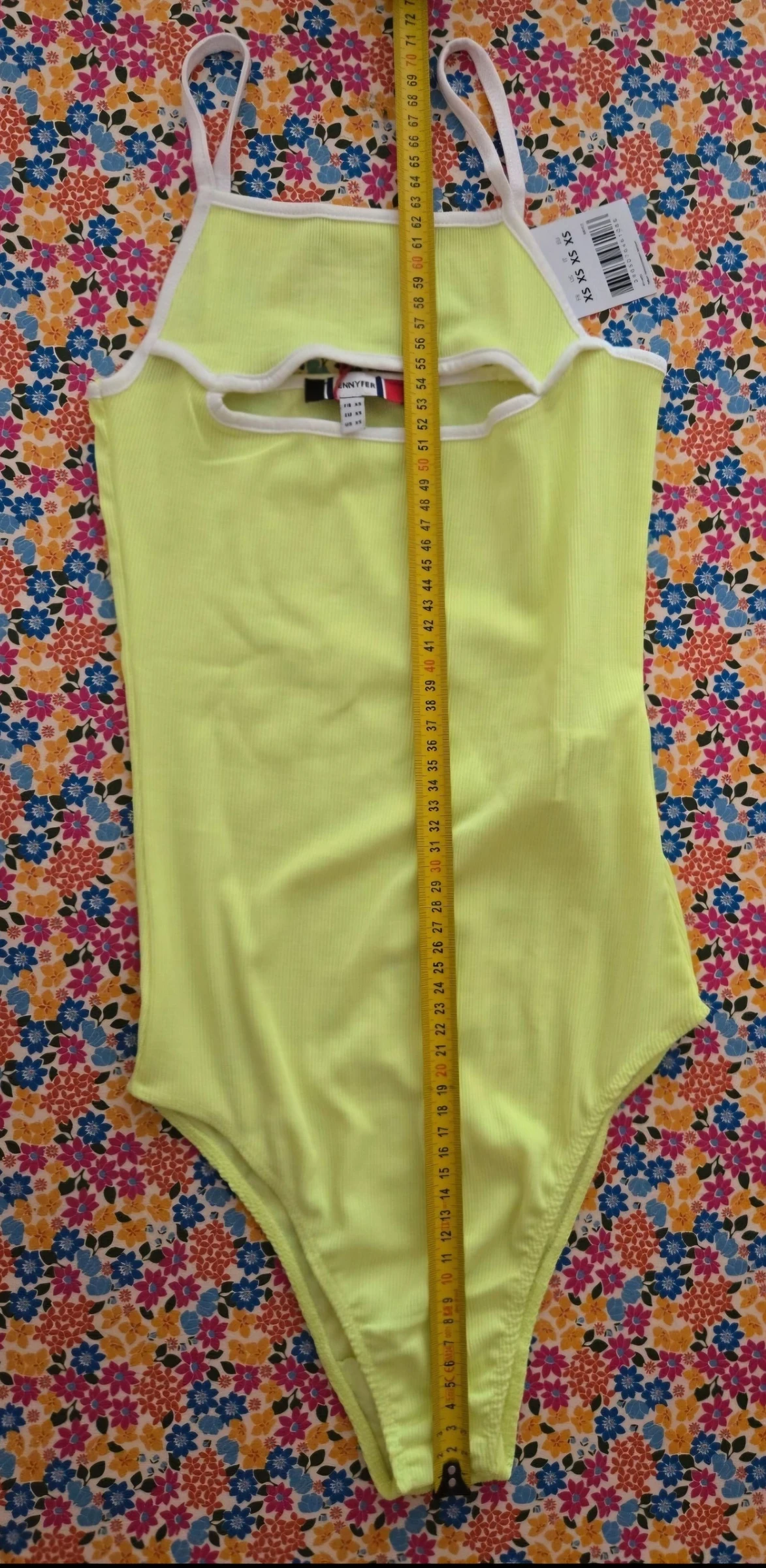 🌿Fluorescent yellow stretchy bodysuit – photo 4